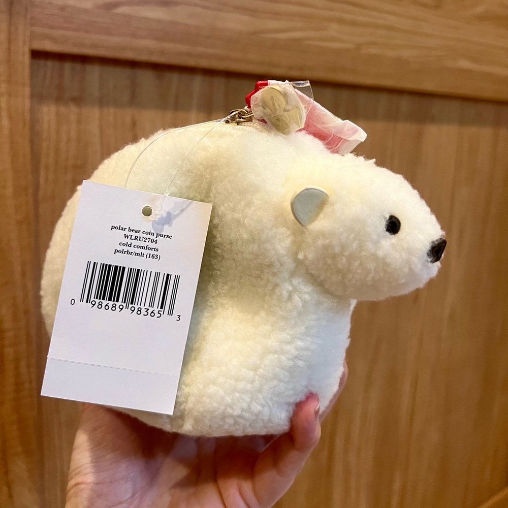 Kate Spade polar bear coin purse